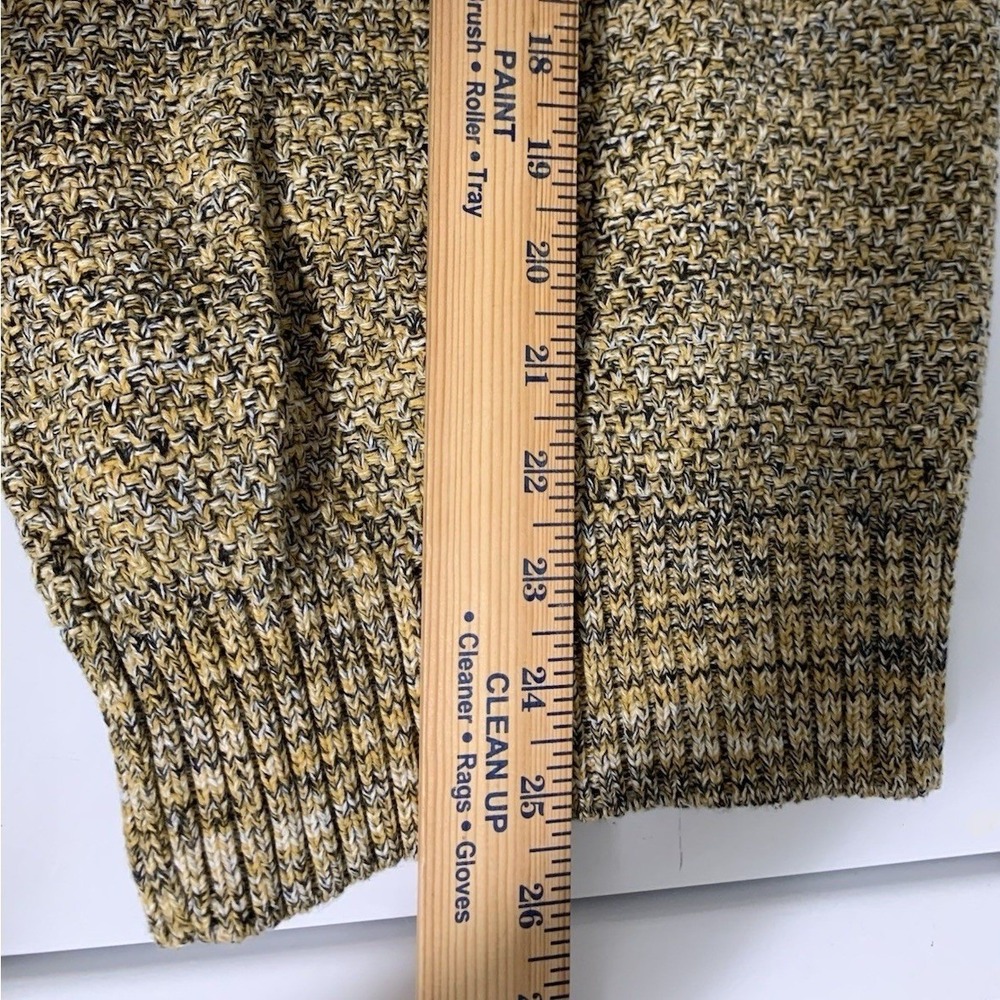 Cotton On Garments Sweater XL Marled‎ Mustard Yellow Textured Crewneck Knit Top - Picture 6 of 9